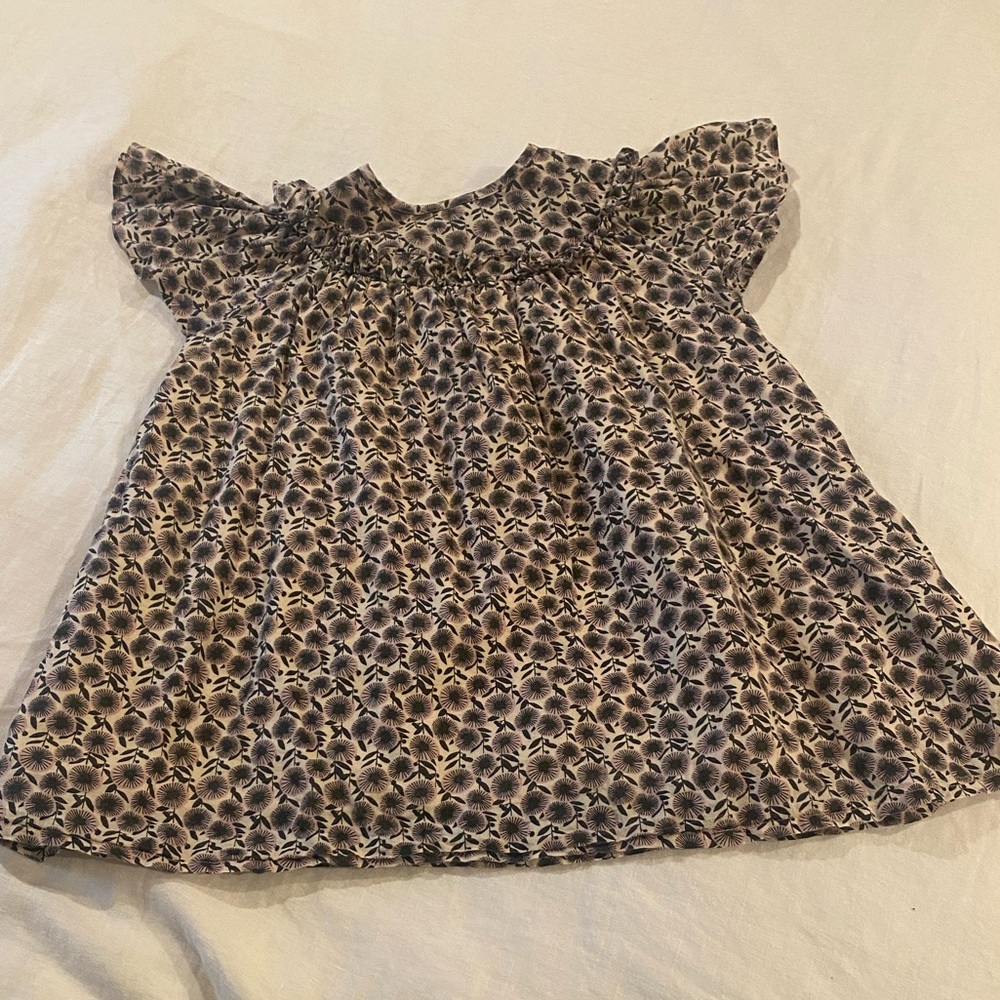 French cotton floral dress